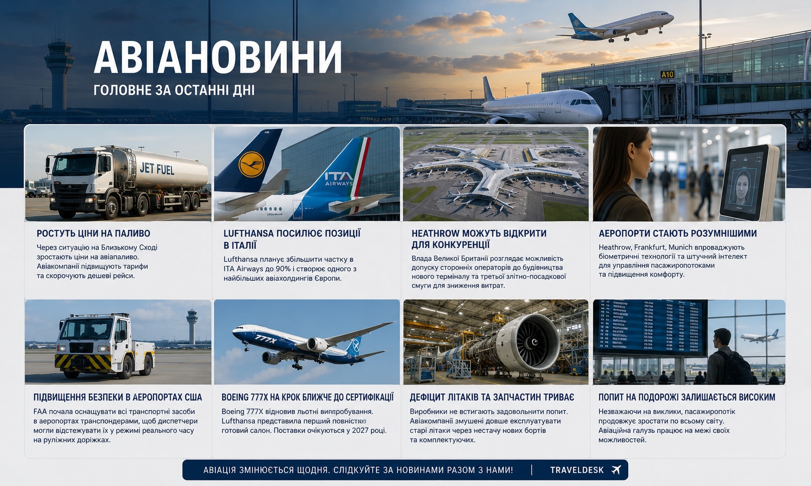 Авіановини: головне